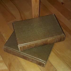 Vintage Brown Hardcover Books - 1898
